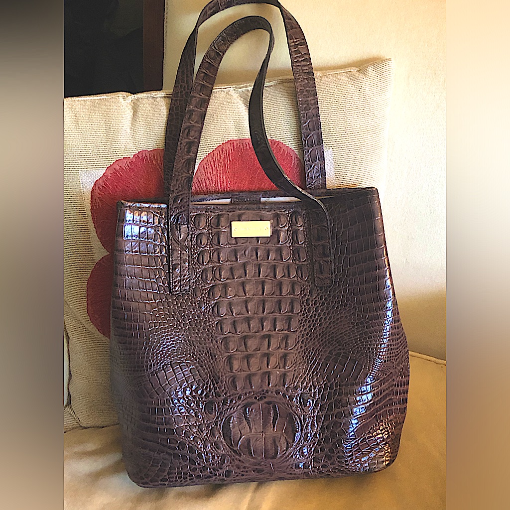 Brahmin Tote Bag 12 Inches Tall By 15 Inches Wide.